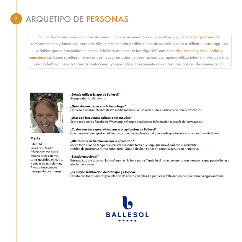 Ballesol - UX researcherment for new health app 4
