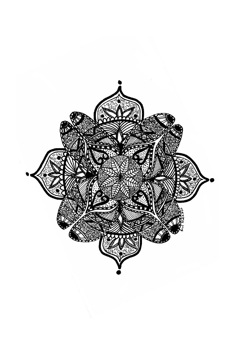 My project in The Art of Mandala Drawing: Create Geometric Patterns course 3