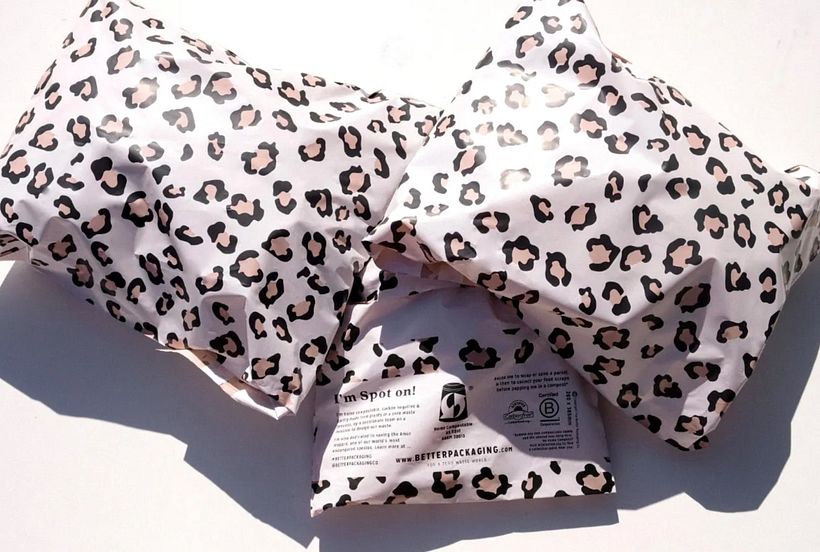 The Better Packaging provides materials with a pop aesthetic that look like nylon but are compostable.