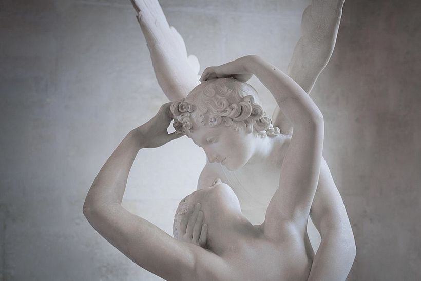 Psyché ravivée par le baiser de Cupidon, Antonio Canova
