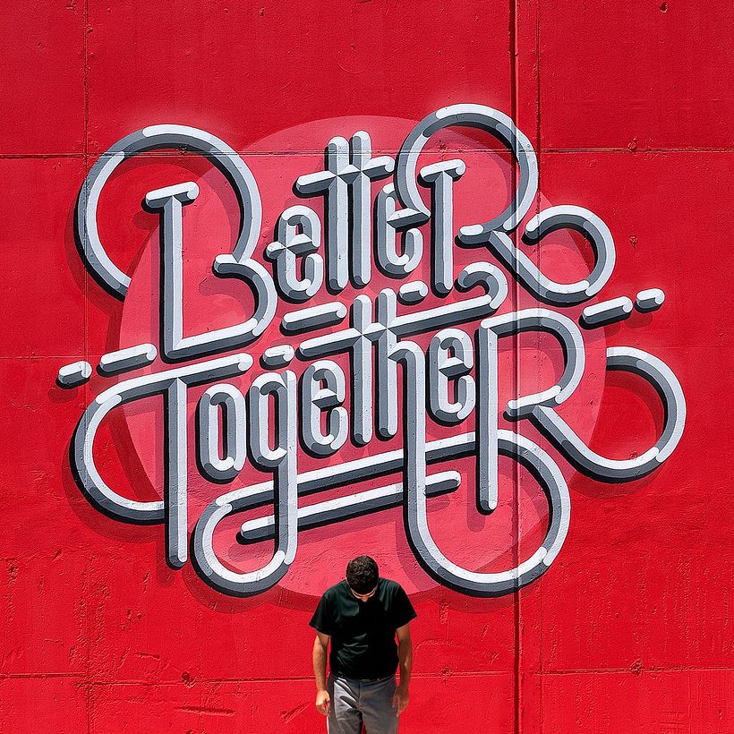 Better Together — Mural Lettering 4