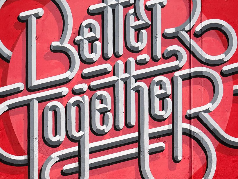 Better Together — Mural Lettering 5