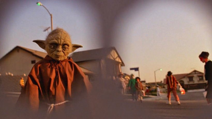 Referencia a "Star Wars" en este niño disfrazado en la película "E.T.".