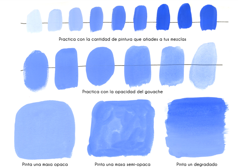 Aprende a pintar y controlar la técnica del gouache siguiendo la guía de Julia Bereciartu.