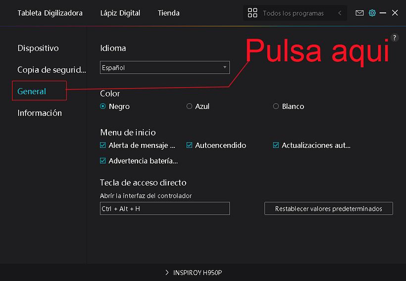 De repente no me reconoce el lapiz en photoshop ni sai 2