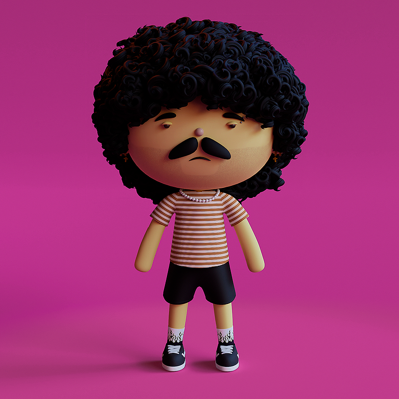 Meu projeto do curso: Criação de personagens Kawaii em 3D com Blender 2