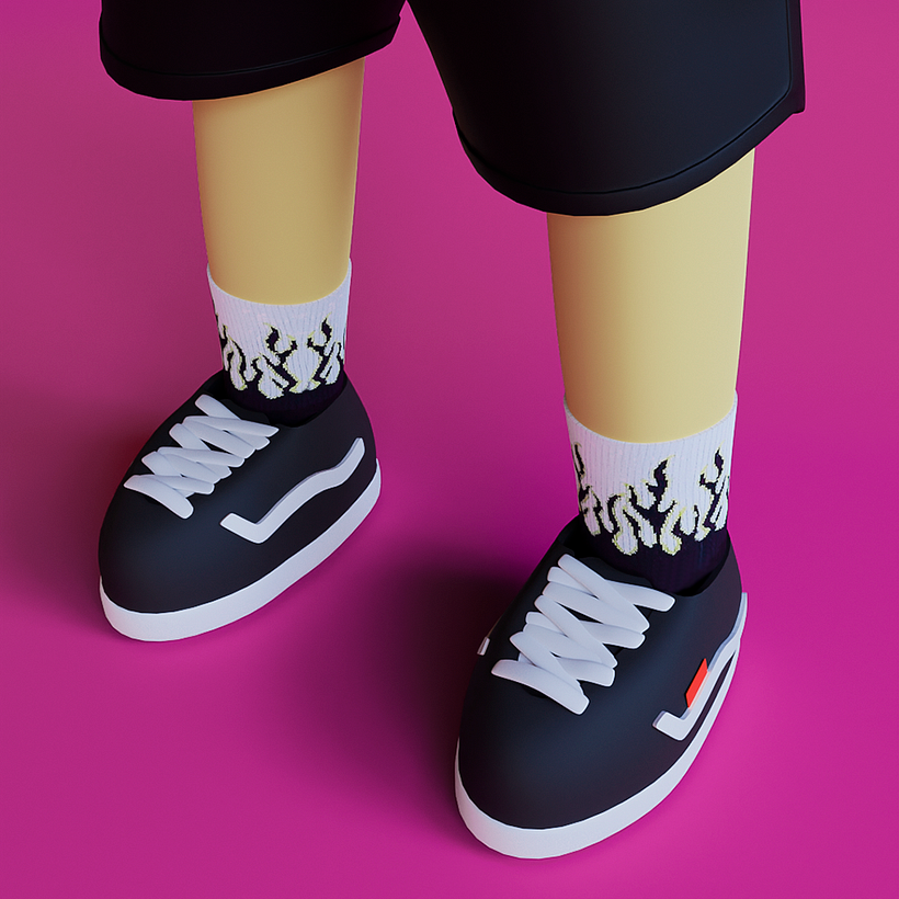 Meu projeto do curso: Criação de personagens Kawaii em 3D com Blender 4