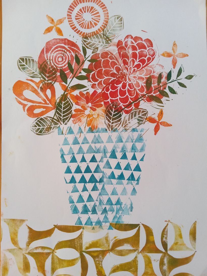 My project in Sketchbooking with Handmade Stamps course 1
