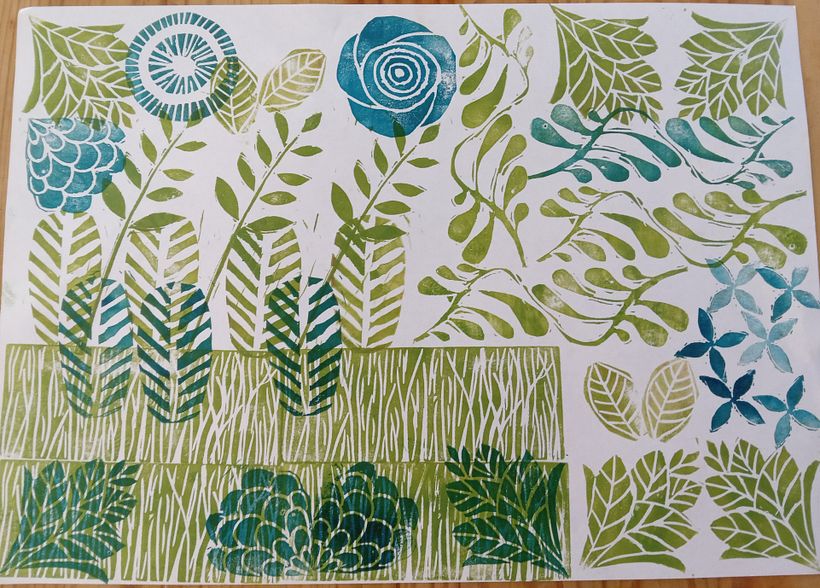 My project in Sketchbooking with Handmade Stamps course 2