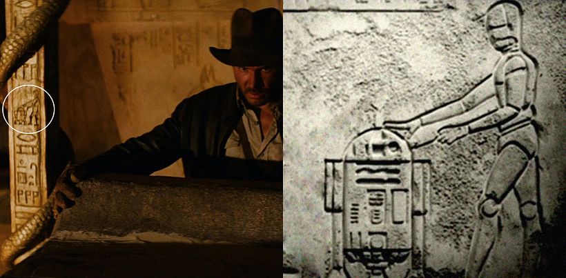 Referencia a "Star Wars" en "En busca del arca perdida".