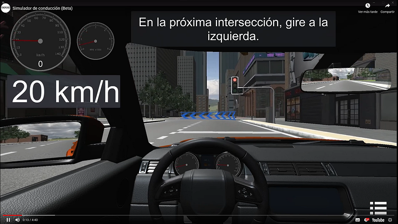 Simulador de conducción en Realidad Virtual 2