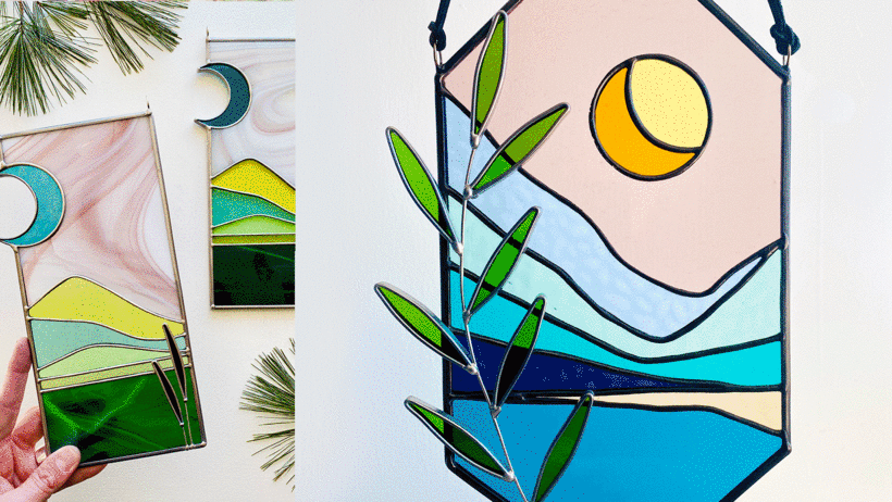 Cellar Door Trades produces a range of dreamy landscapes in glass.