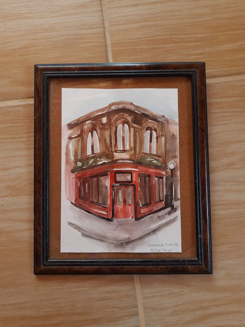 O projeto final, já com moldura.