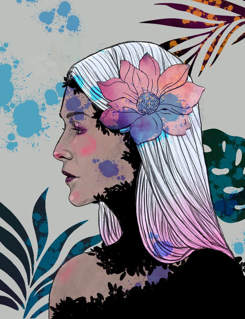 My project in Illustrated Portraits with Procreate course 3
