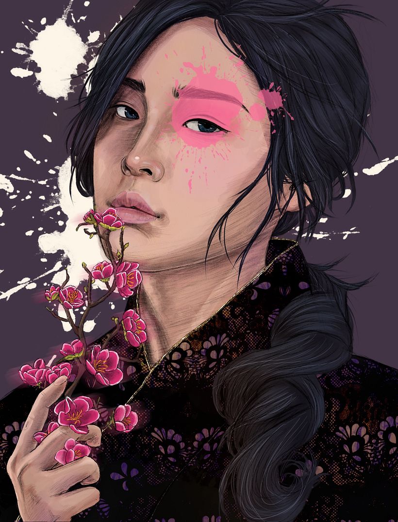 My project in Illustrated Portraits with Procreate course 5