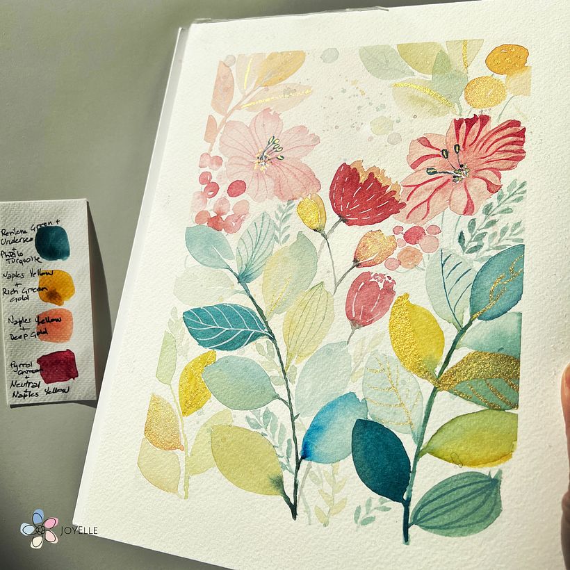 My project in Artistic Floral Watercolor: Connect with Nature course 3