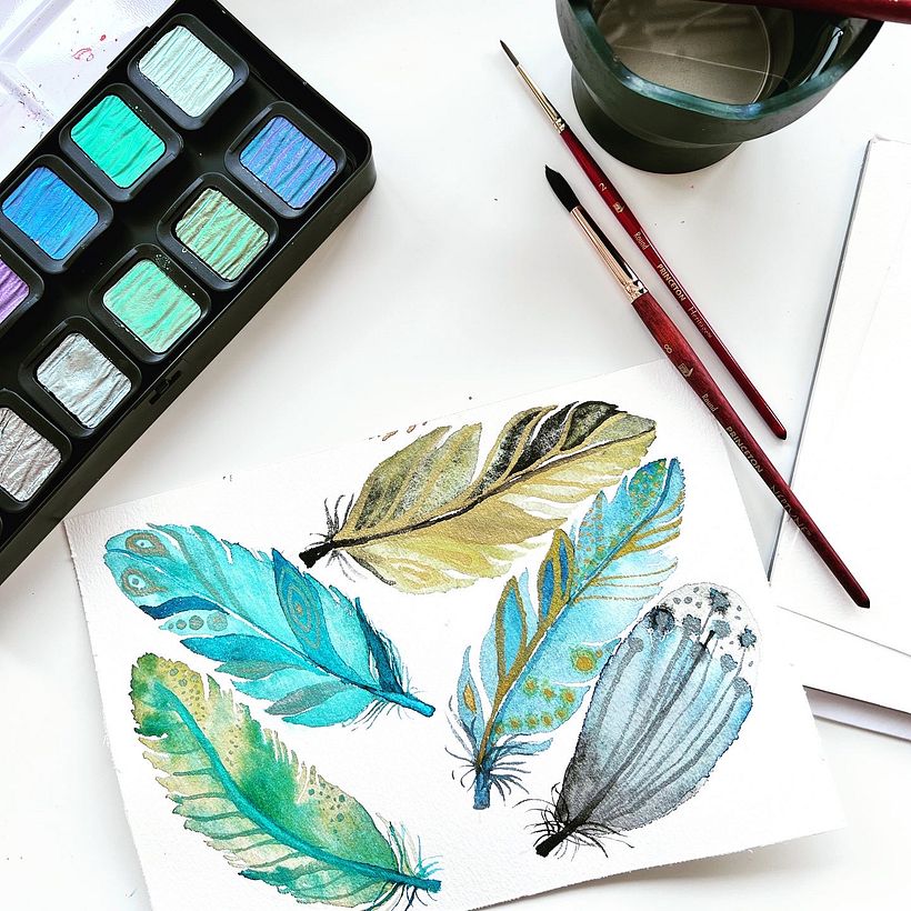My project in Artistic Floral Watercolor: Connect with Nature course 4