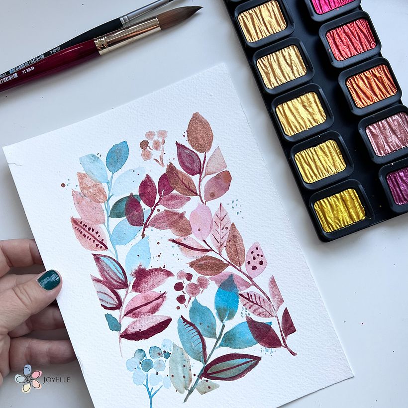 My project in Artistic Floral Watercolor: Connect with Nature course 4