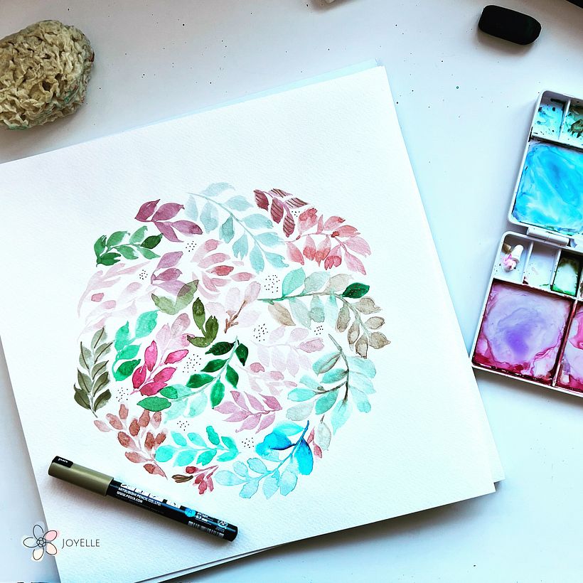 My project in Artistic Floral Watercolor: Connect with Nature course 5