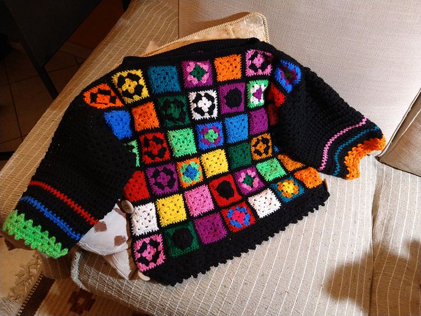 Il mio progetto del corso: Quadrati all'uncinetto: crea un maglione tutto tuo 1