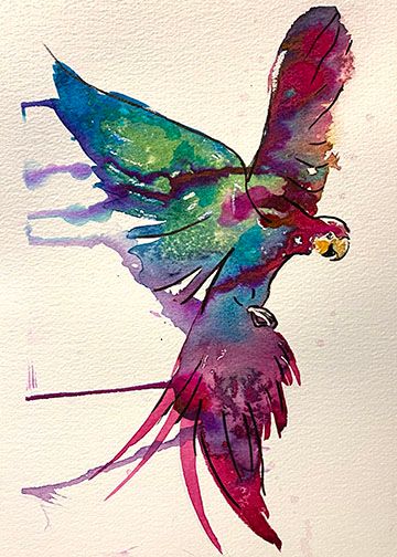 My project in Experimental Watercolor Techniques for Beginners course 6