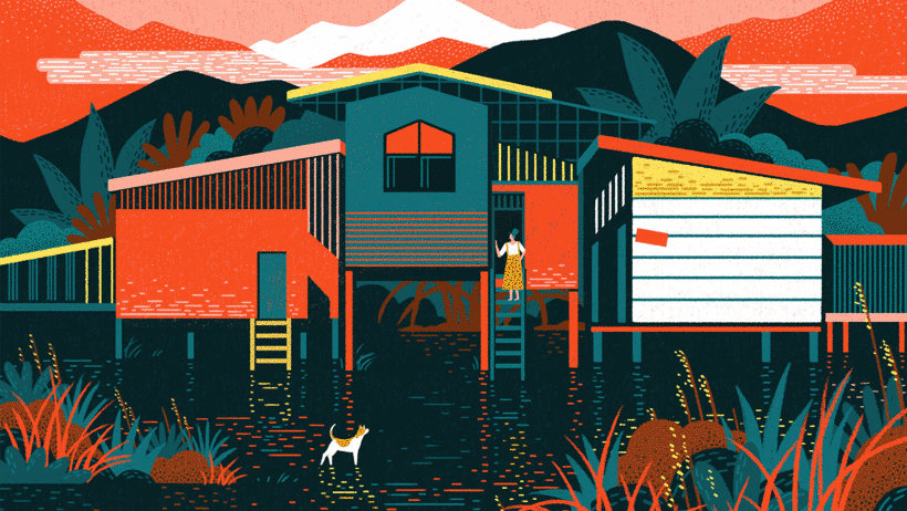 Examples of Yukai Du's illustrations.