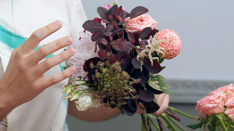 Haz triangulaciones de flores.