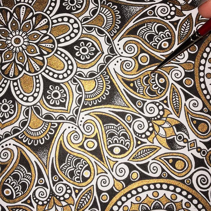 Mandala Drawing "The Chakra Mandala" 4