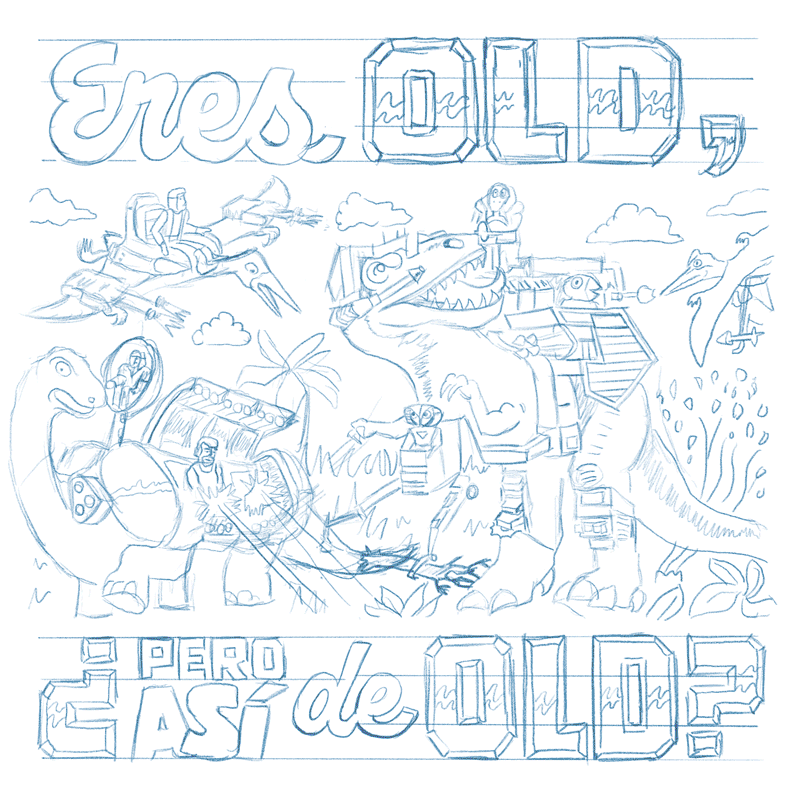 Eres Old, ¿pero así de Old? - Geleneksel illüstrasyon
