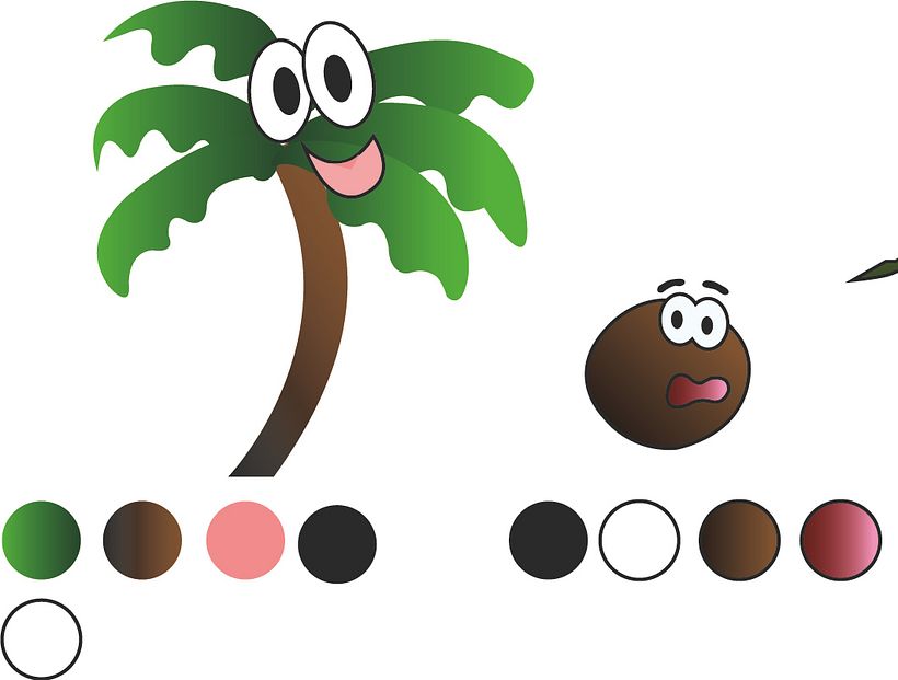 Paletas de color y de ahí corregí el estilo a todo sin línea