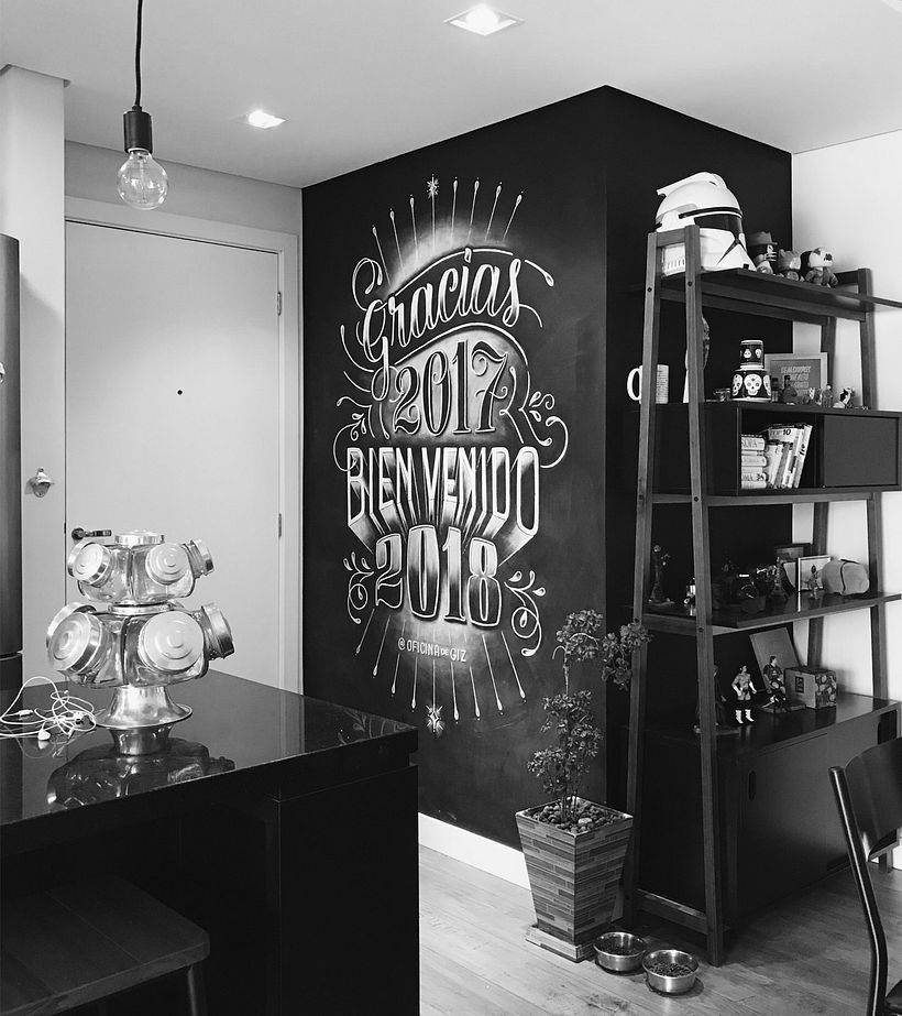 Mural de Ano Novo 2017/2018 - Design