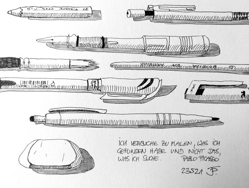 Mein Kursprojekt: Die Sketching Kunst: Transformiere Skizzen in Kunst 1