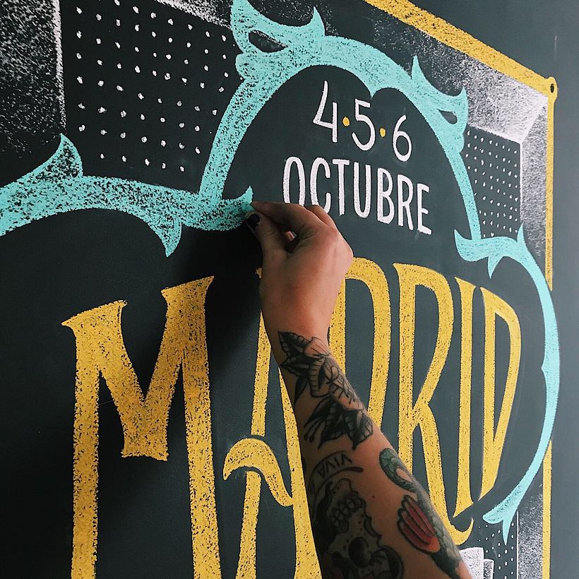 Lettering con Tiza en Madrid 4