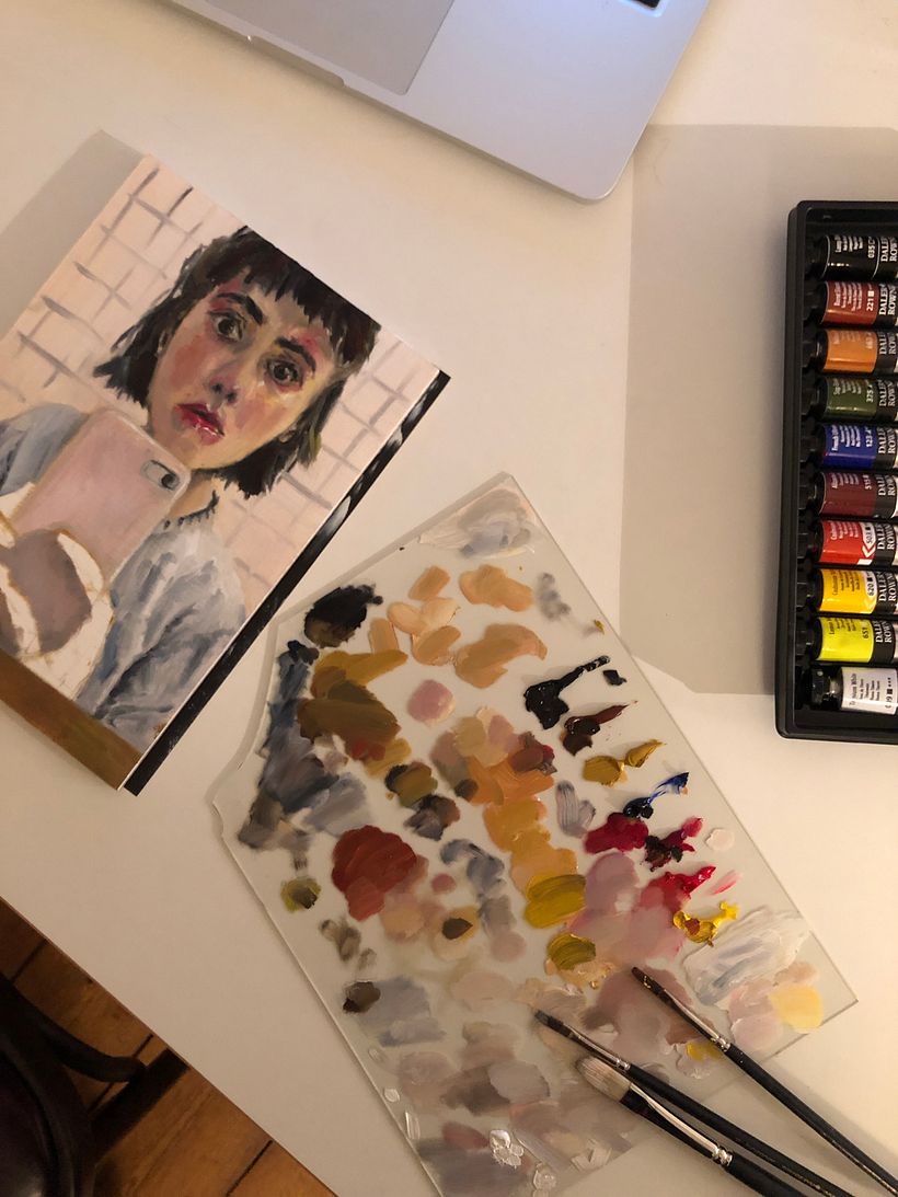 First attempt at oil painting.