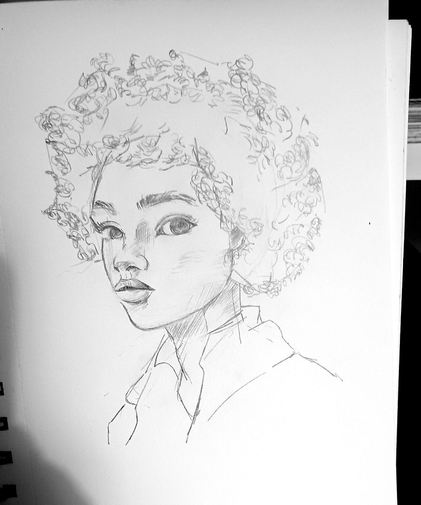 My project in Portrait Sketchbooking: Explore the Human Face course 4