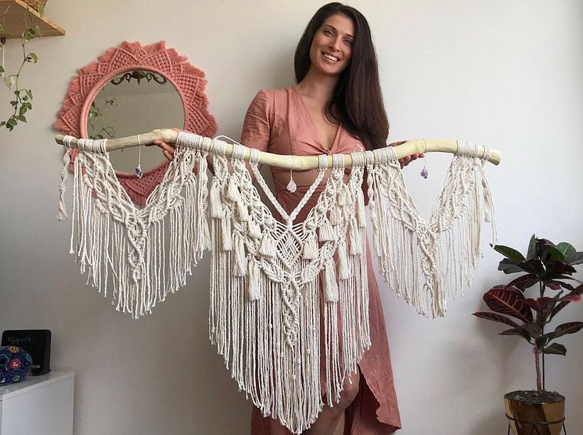 Painéis de macrame grandes - Sanat ve El Sanatları