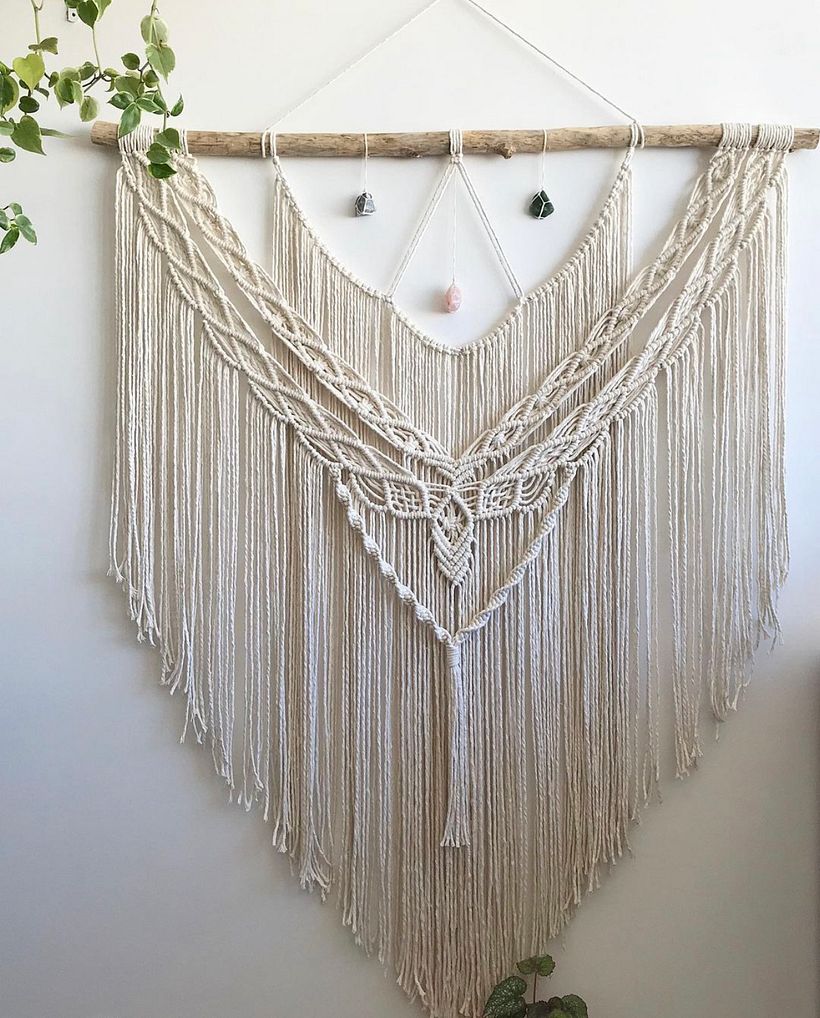 Painéis de macrame grandes - Sanat ve El Sanatları