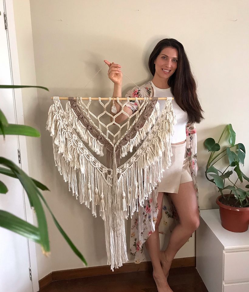 Painéis de macrame grandes - Sanat ve El Sanatları