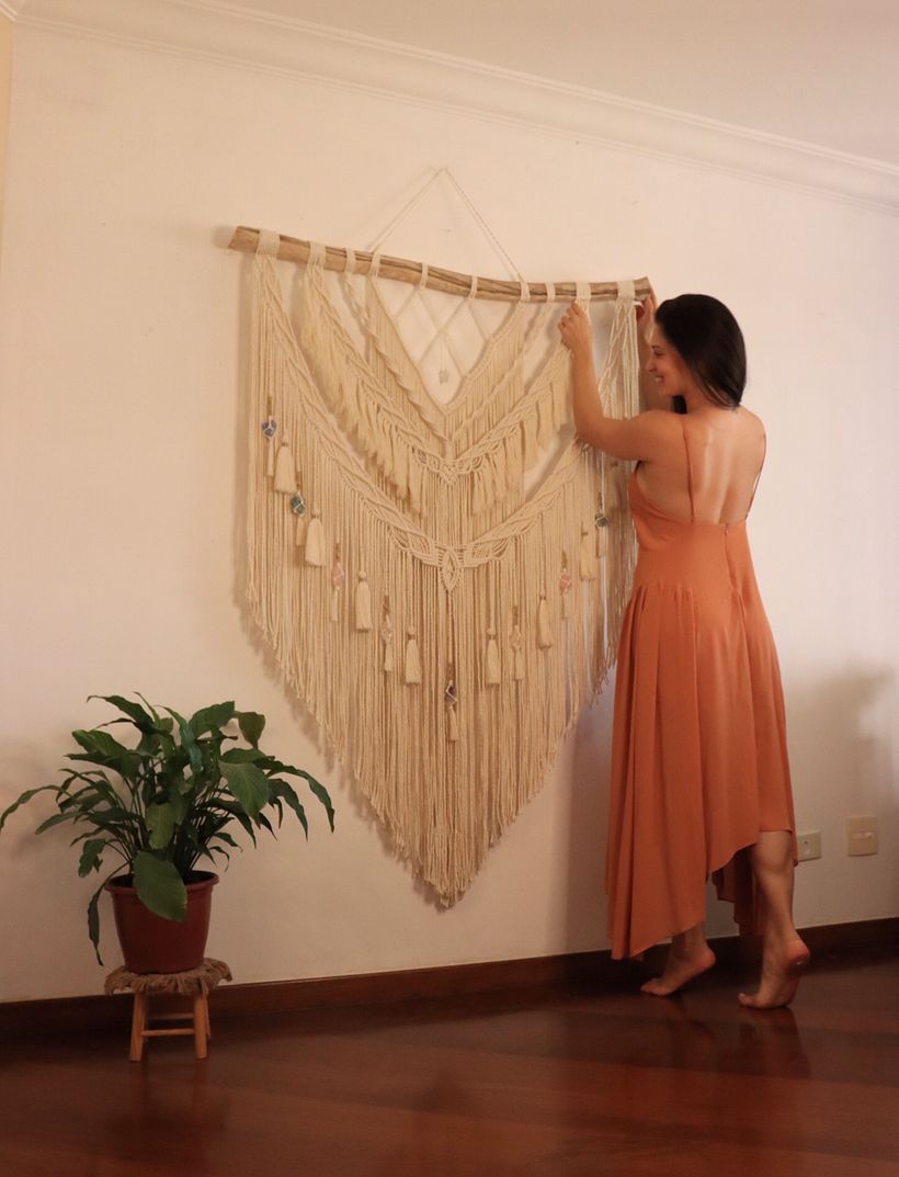 Painéis de macrame grandes - Sanat ve El Sanatları