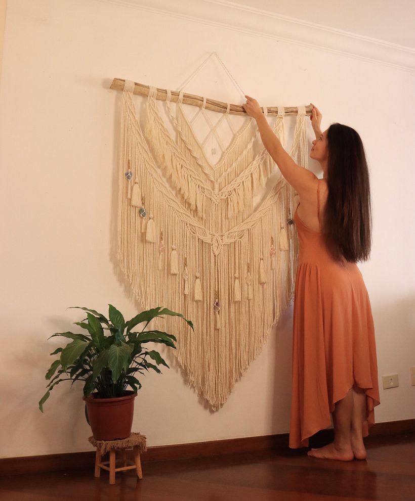 Painéis de macrame grandes - Sanat ve El Sanatları