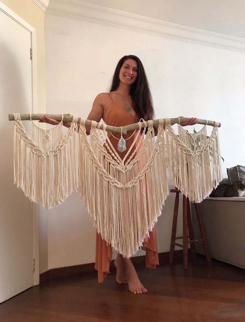 Painéis de macrame grandes - Sanat ve El Sanatları