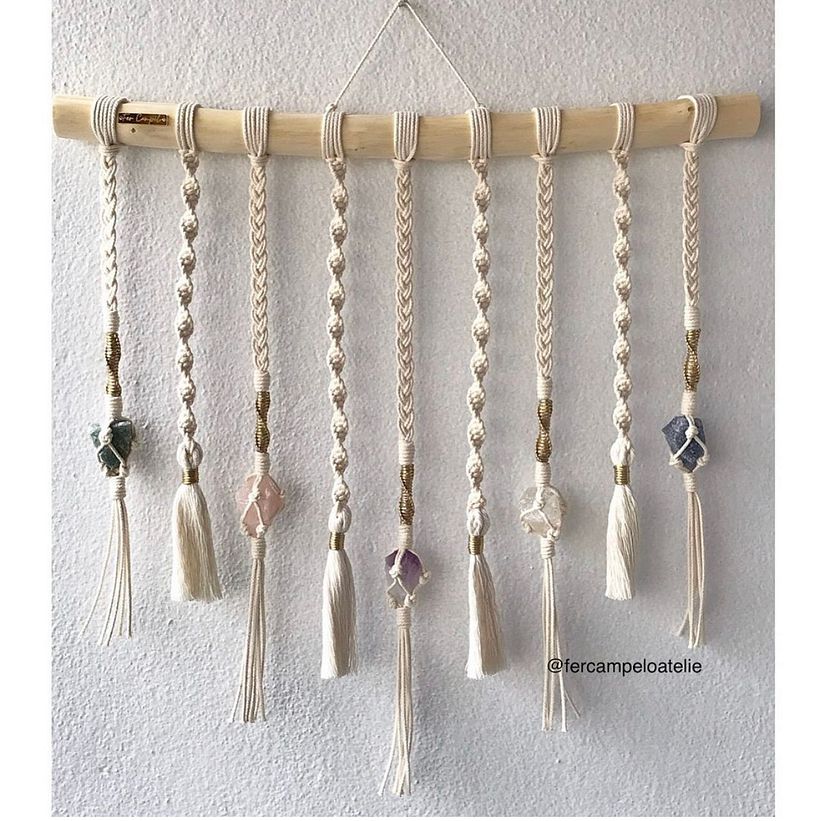 Macrame com cristais 5