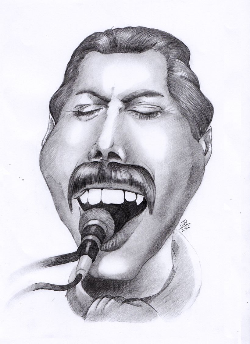 Mi Proyecto del curso: Retrato en caricatura con grafito 2