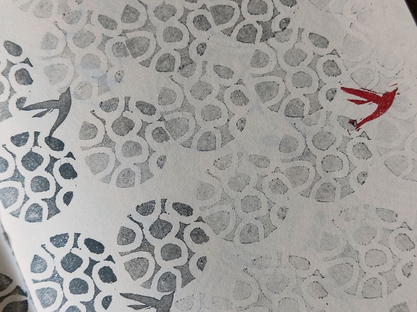 Mon projet du cours : Illustrations avec des tampons faits main 5