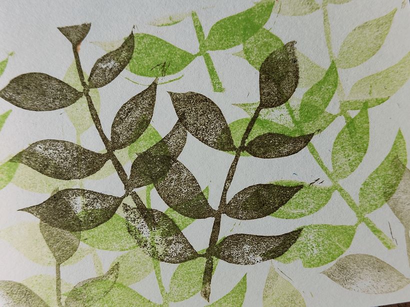 Mon projet du cours : Illustrations avec des tampons faits main 7