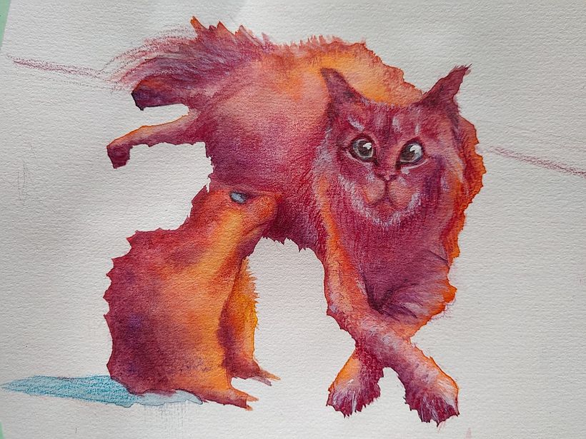 My project in Creative Illustration Techniques with Gouache course 6