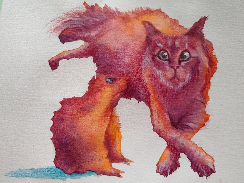 My project in Creative Illustration Techniques with Gouache course 6