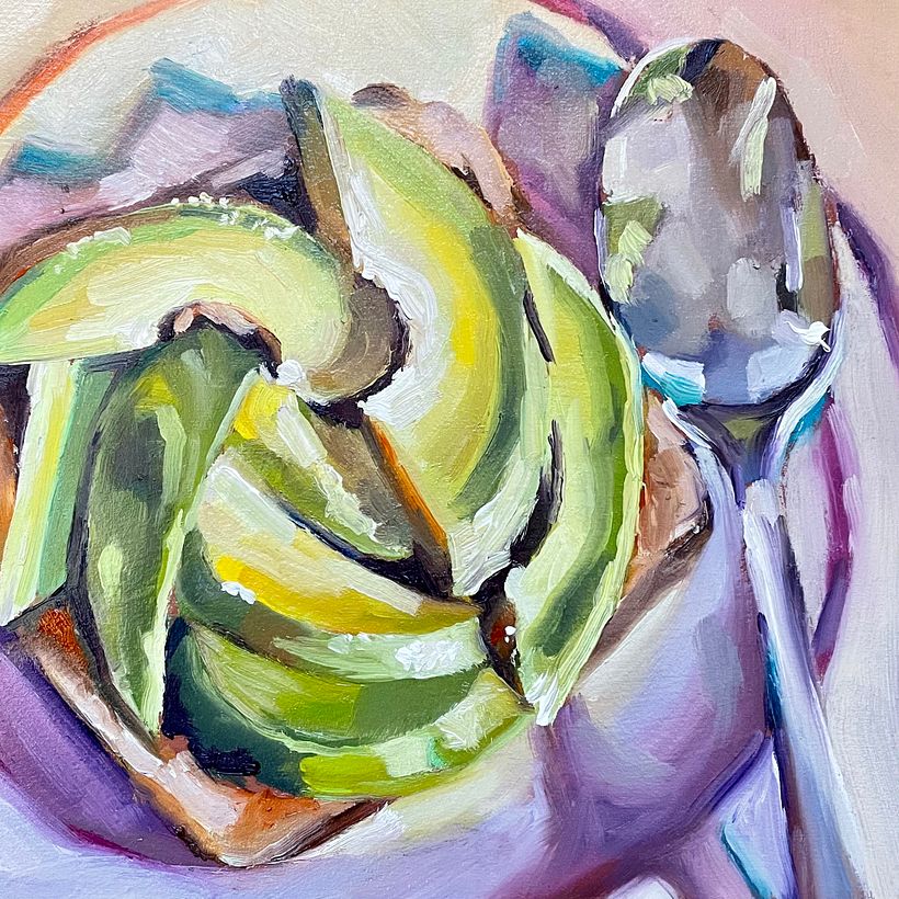 Öl auf MDF , 25x25cm