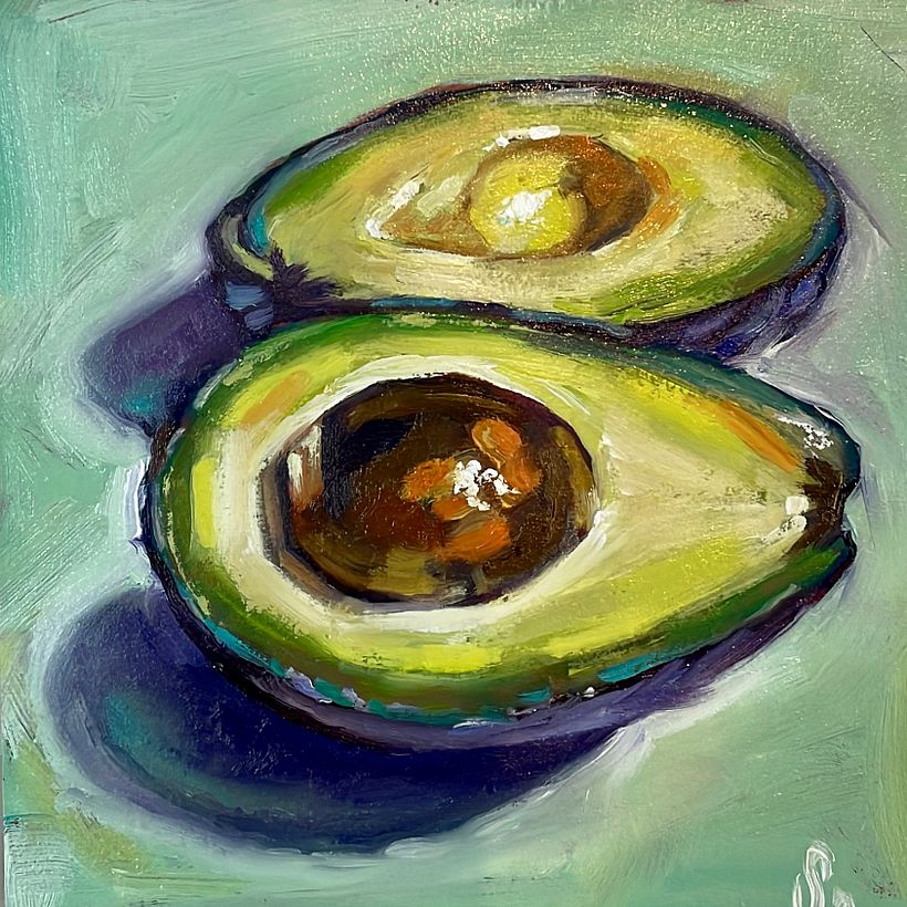 Öl auf MDF, 25x25cm