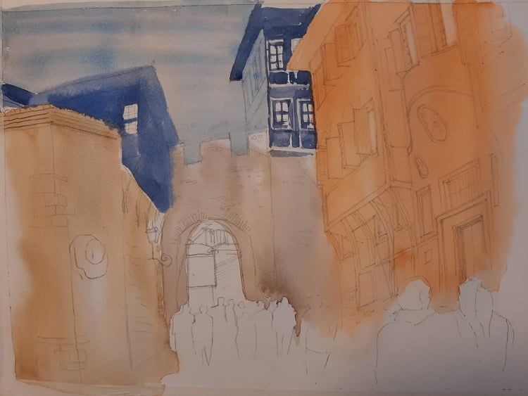 My project in Architectural Illustration with Watercolor course 6